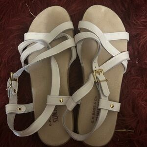 G.H. Bass & Co., Sandals, Color: White